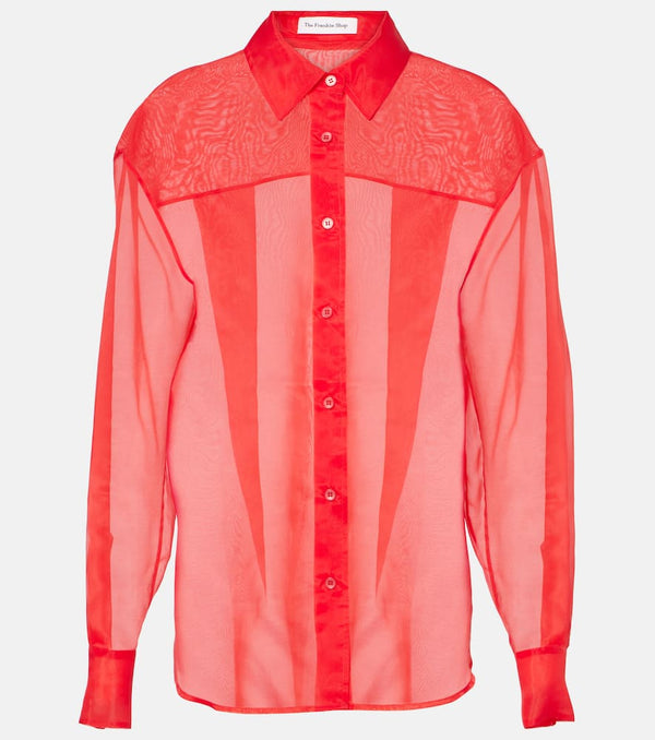 The Frankie Shop Peri silk-blend shirt