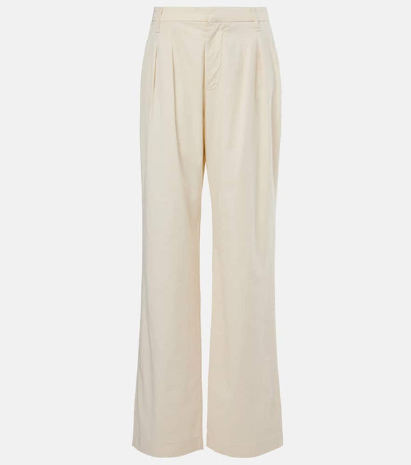 7 For All Mankind Pleated high-rise wide-leg pants