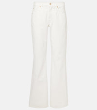 7 For All Mankind Tess cotton and hemp straight pants