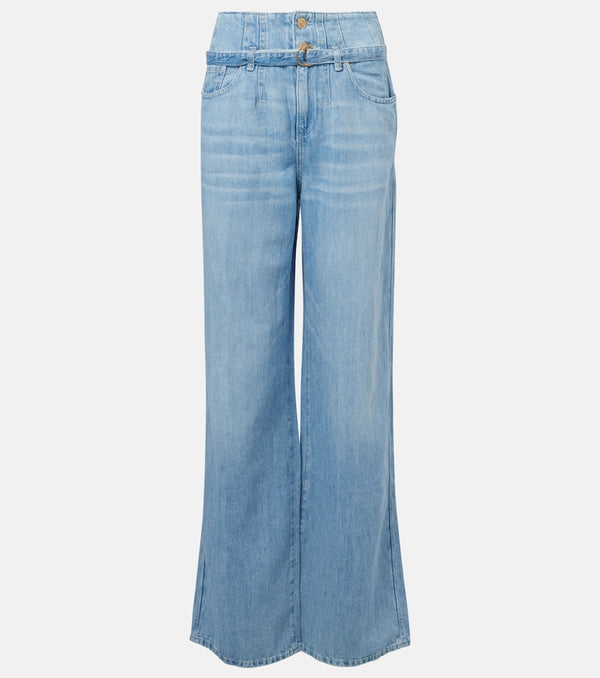 7 For All Mankind Phoenix belted high-rise wide-leg jeans