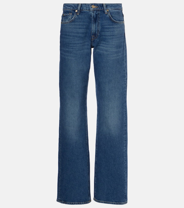 7 For All Mankind Tess high-rise straight jeans