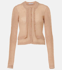 Acne Studios Layered mohair and wool-blend cardigan