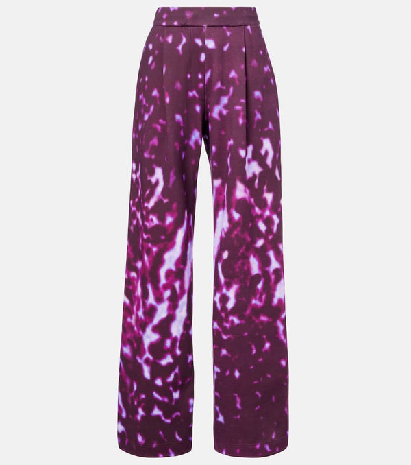 Dries Van Noten Printed cotton straight sweatpants