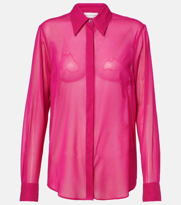 Dries Van Noten Silk-blend shirt