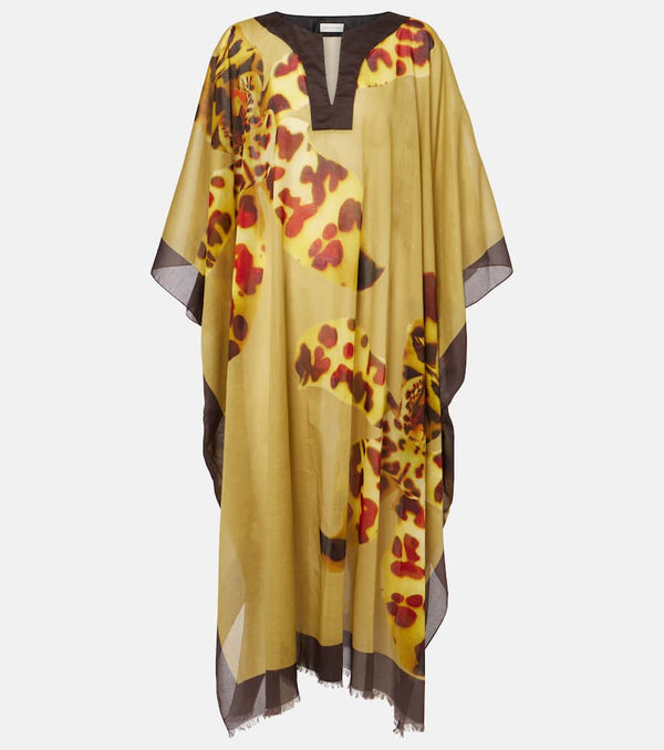 Dries Van Noten Floral cotton beach cover-up