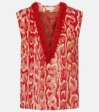 Dries Van Noten College beaded-embellished top