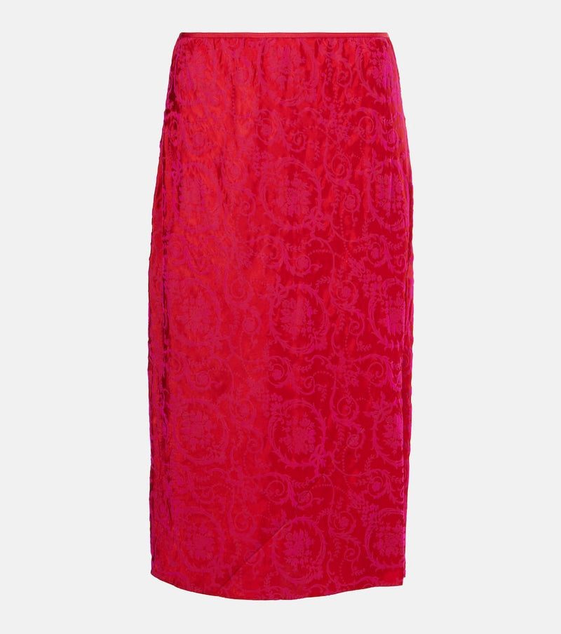 Dries Van Noten Printed pencil skirt