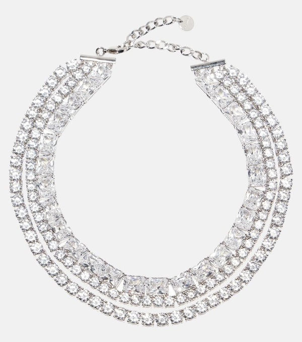 Self-Portrait Crystal-embellished choker