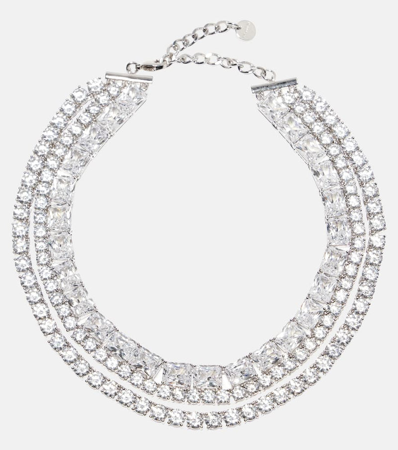 Self-Portrait Crystal-embellished choker
