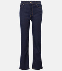 Frame Le Sleek high-rise straight jeans