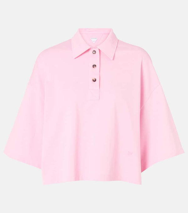 Bottega Veneta Cropped cotton polo shirt