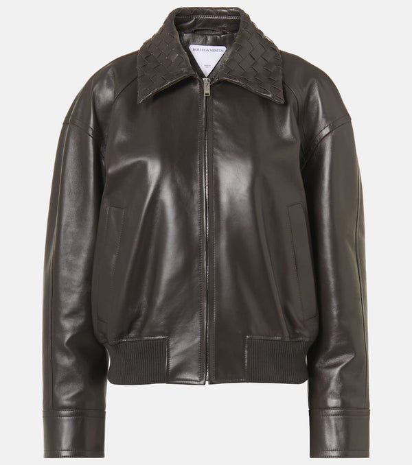 Bottega Veneta Intrecciato leather blouson