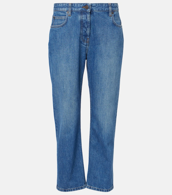 The Row Riaco mid-rise slim jeans