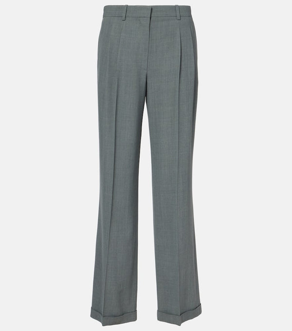 The Row Everhart wool-blend gabardine straight pants