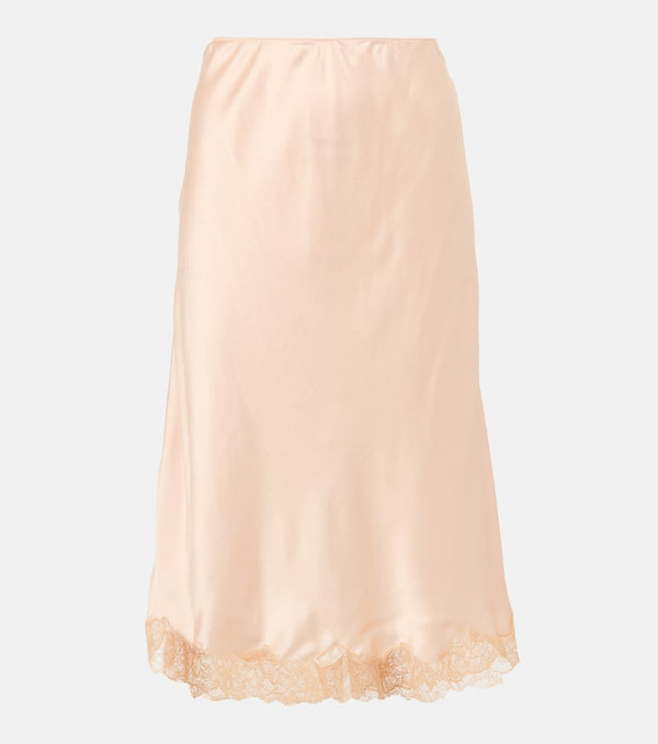 The Row Irene silk midi skirt