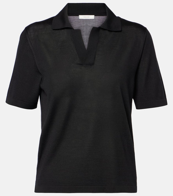 The Row Julianna silk polo shirt