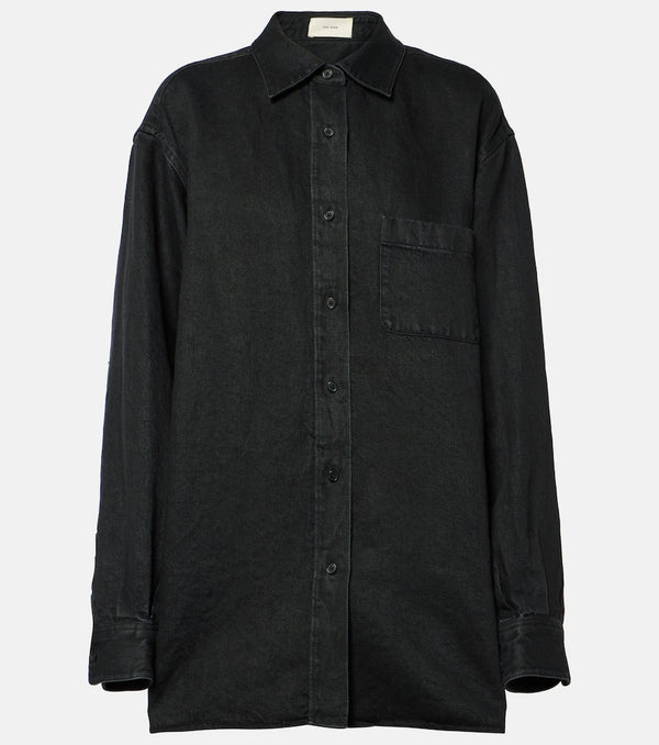 The Row Nesson oversized linen shirt