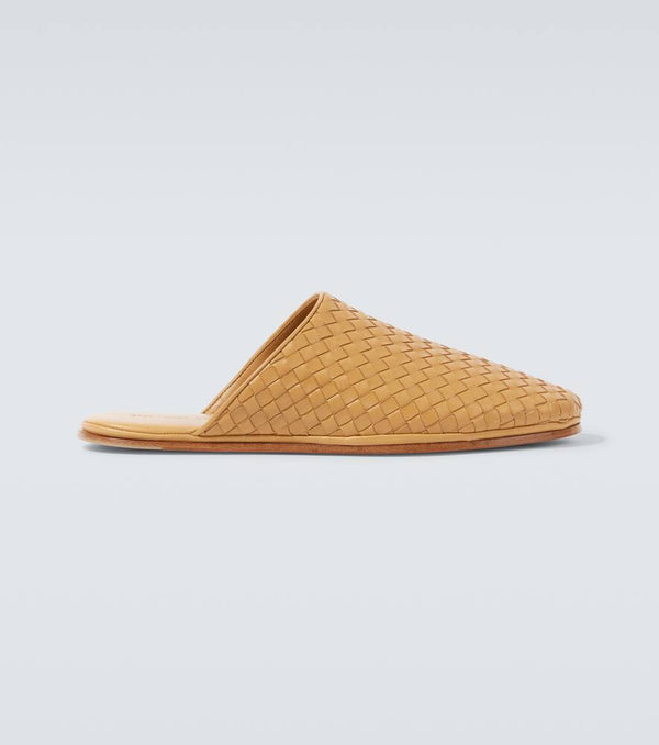 Bottega Veneta Sunday Intrecciato leather slides