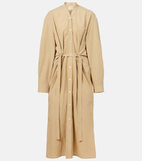 Lemaire Belted cotton shirt dress
