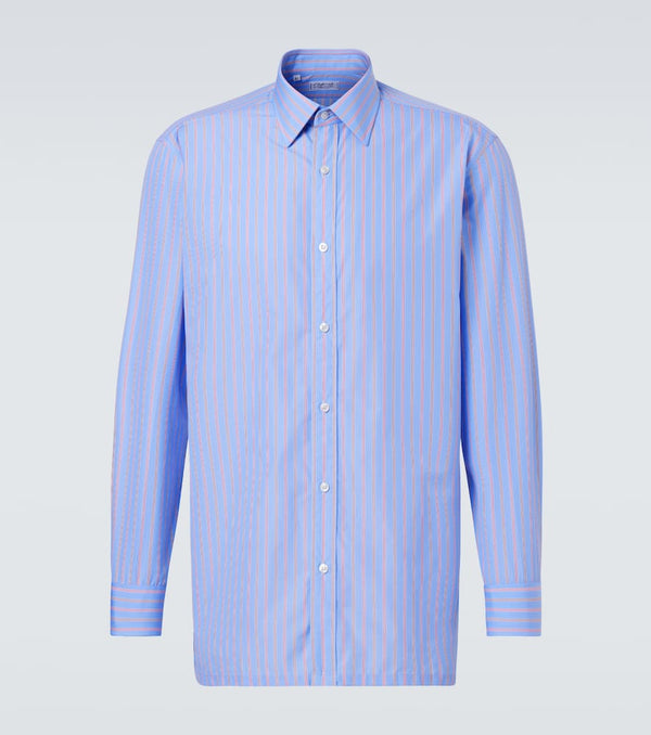 Charvet Striped cotton poplin shirt