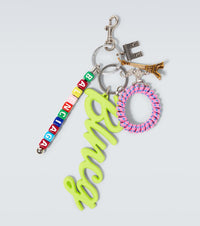 Balenciaga Logo embellished keychain