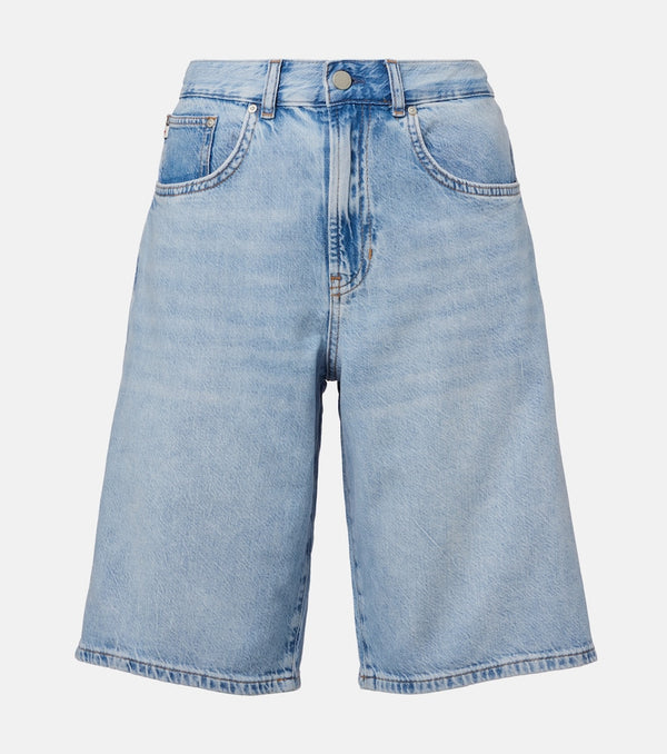 AG Jeans Thalia mid-rise denim Bermuda shorts