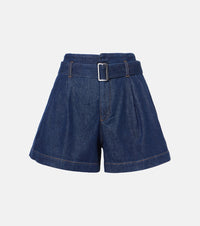Frame The Paper Bag belted denim shorts