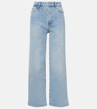 Frame The Wide high-rise wide-leg jeans