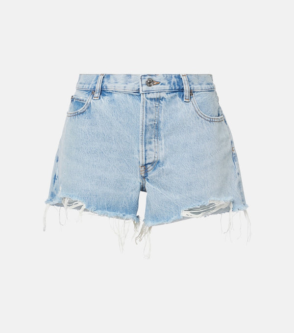 Frame The Hang mid-rise denim shorts