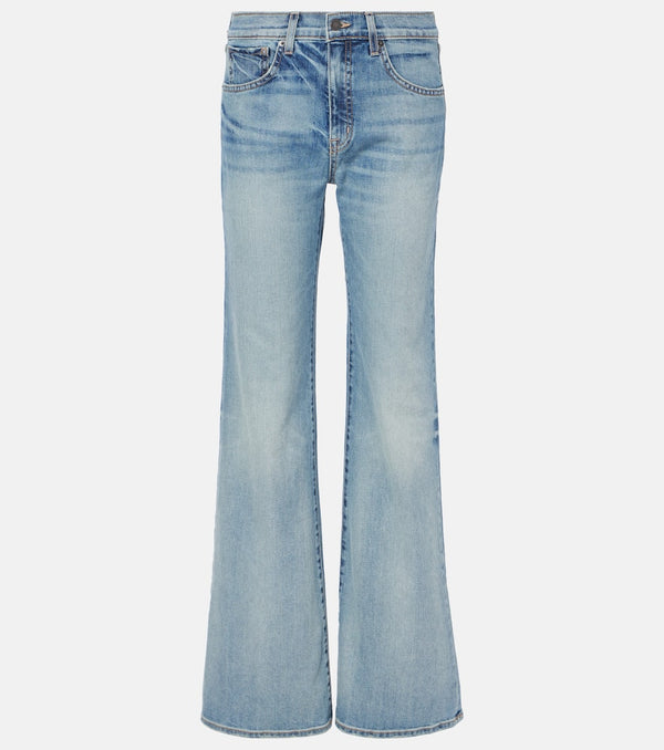 Nili Lotan Celia mid-rise flared jeans