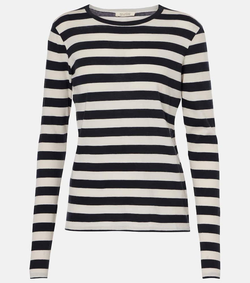 Nili Lotan Striped cotton jersey T-shirt
