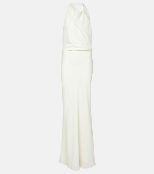 Simkhai Reannon draped satin gown