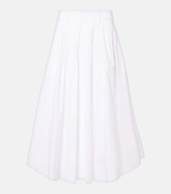 Dorothee Schumacher Poplin Power cotton-blend midi skirt