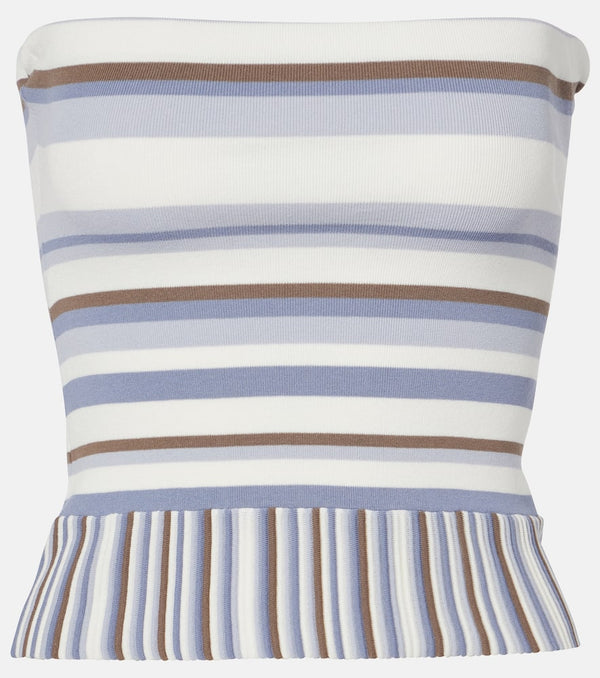 Faithfull Citara striped cotton-blend tube top