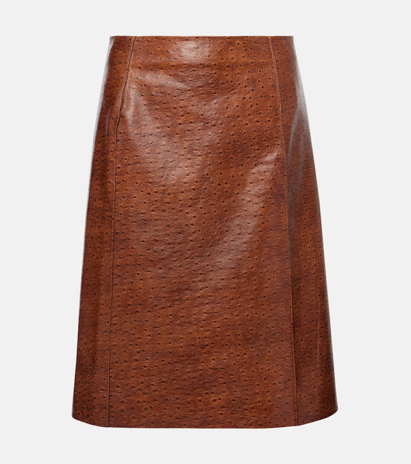 Jacques Wei Leather miniskirt