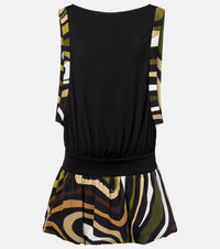 Pucci Marmo gathered jersey minidress