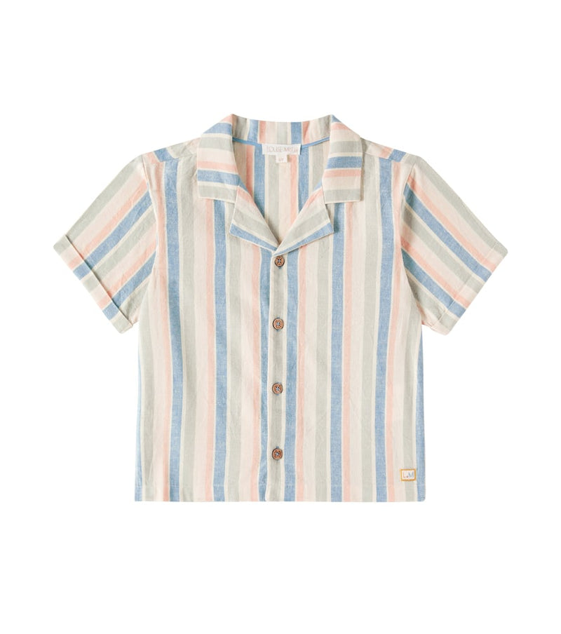 Louise Misha Alov striped cotton and linen shirt
