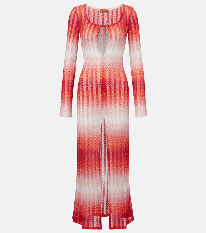 Missoni Zig Zag lame beach cover-up