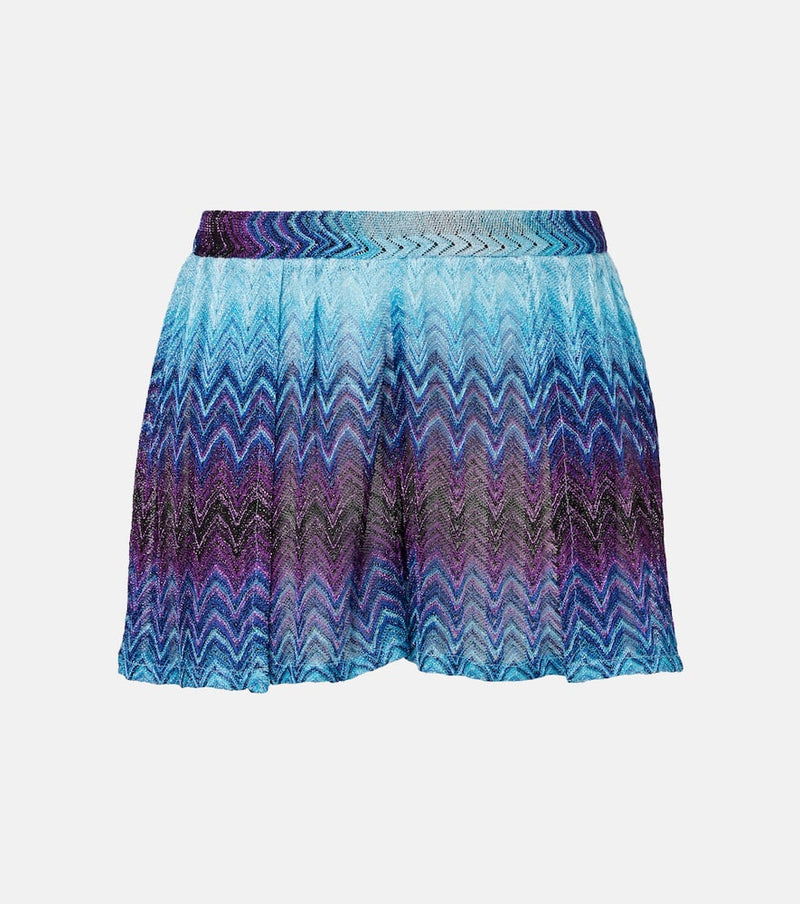 Missoni Zig Zag lame wide-leg shorts