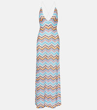 Missoni Zigzag lame beach dress