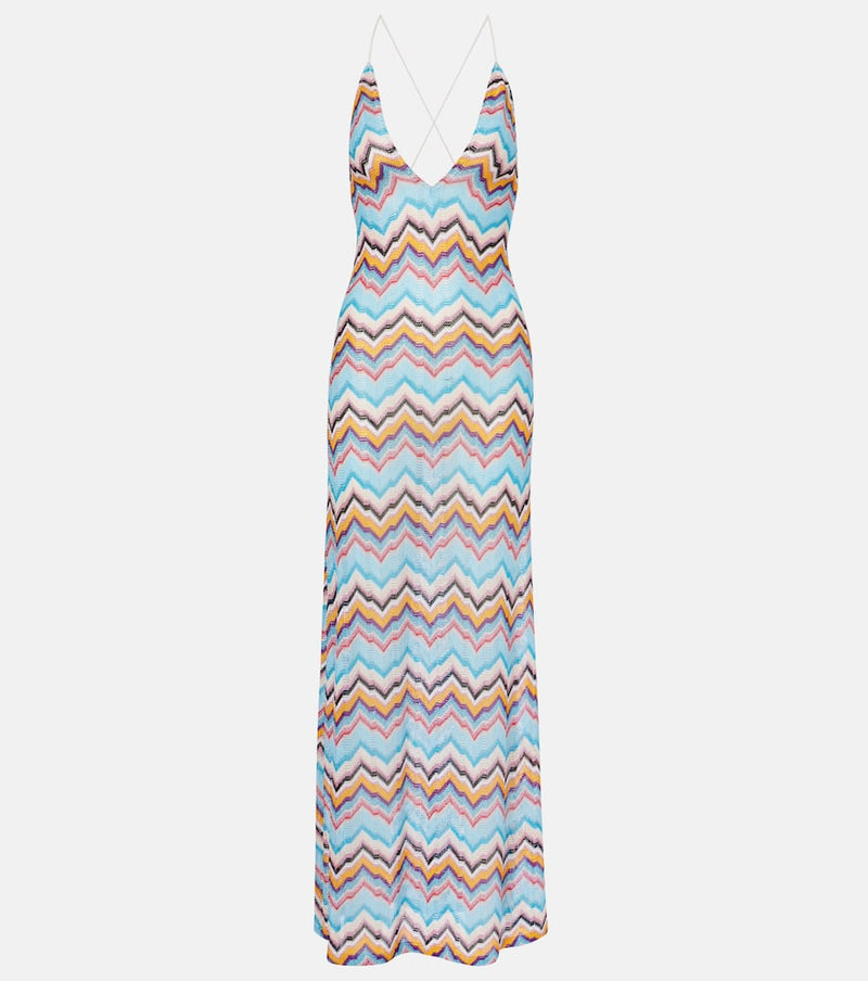 Missoni Zigzag lame beach dress