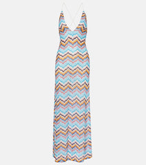 Missoni Zigzag lame beach dress