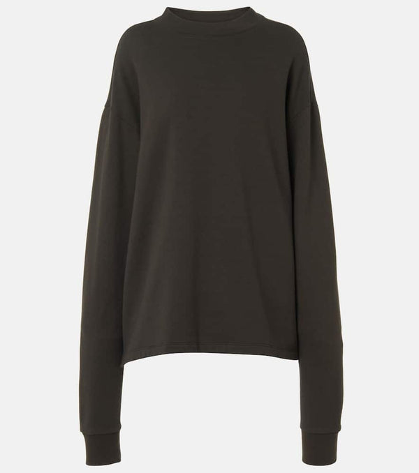 The Row Amira cotton and cashmere sweater