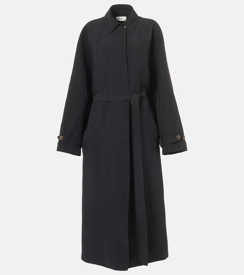 The Row Ryo silk wrap coat