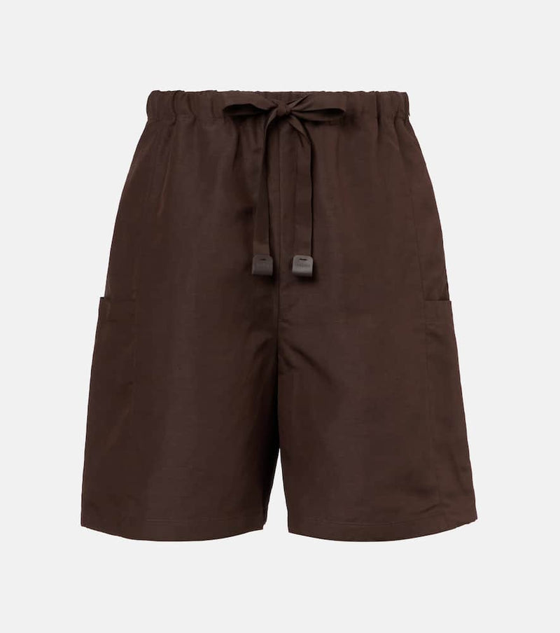Max Mara Quebec linen and silk shorts