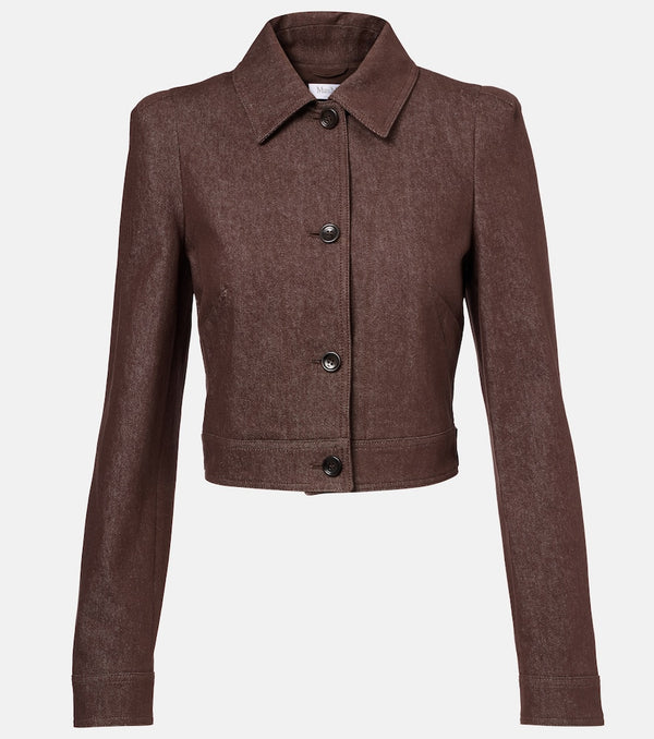 Max Mara Carpa cropped cotton jacket