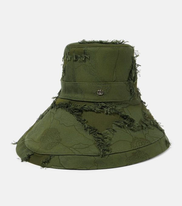 Gucci Double G distressed canvas bucket hat