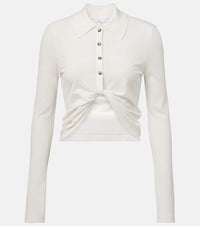 Courreges Cropped cotton shirt