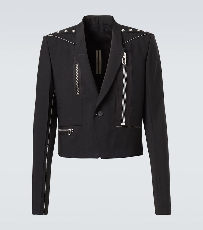 Rick Owens Alice studded virgin wool blazer