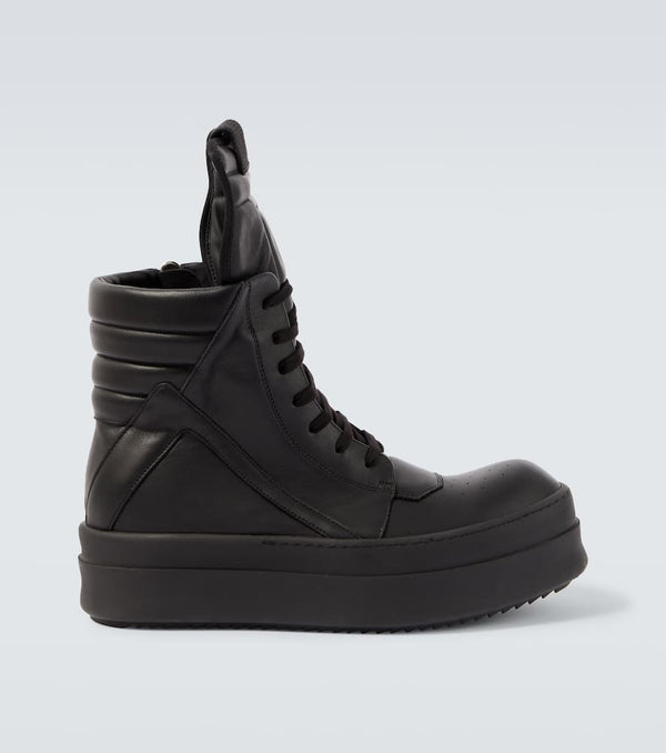 Rick Owens Mega Geobasket leather sneakers
